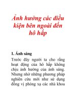 Ảnh hưởng các điều kiện bên ngoài đến hô hấp pdf