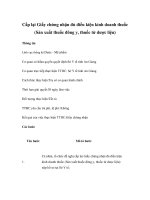 Cấp lại Giấy chứng nhận đủ điều kiện kinh doanh thuốc (Sản xuất thuốc đông y, thuốc từ dược liệu) docx