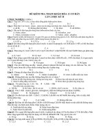 kiem tra 1 tiet lan 4 lop 11 co ban