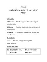 TOÁN NHÂN MỘT SỐ THẬP VỚI MỘT SỐ TỰ NHIÊN doc