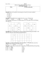 Kiem tra trac nghiem So hoc 6-On tap Chuong I