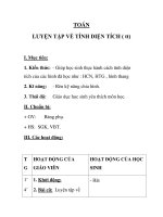 TOÁN LUYỆN TẬP VỀ TÍNH DIỆN TÍCH ( tt) ppsx