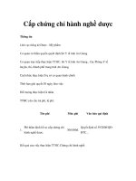 Cấp chứng chỉ hành nghề dược pptx