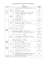 Đáp án Kiểm Tra 45'''' số phức  2010 (đề 1)