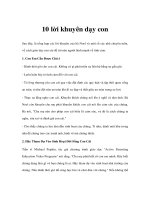 Sổ tay phụ huynh - Phần 3 doc