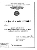 Thiết kế mô hình điều khiển và giám sát đèn đường chiếu sáng bằng máy tính