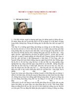 TRÍ THỨC VÀ MỘT VÀI ĐẶC ĐIỂM CỦA TRÍ THỨC pps