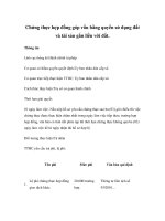 Chứng thực hợp đồng góp vốn bằng quyền sử dụng đất và tài sản gắn liền với đất. potx