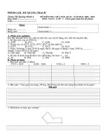 Kiểm tra định kì giữa kì II- Toán lớp 3