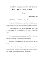 CÁC YẾU TỐ NGUY CƠ, BIỆN PHÁP PHÒNG TRÁNH BỆNH LTQĐTD VÀ NHIỄM HIV/ AIDS (Kỳ 1) doc