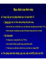 Tổng quan về thở máy (Phần 3) docx