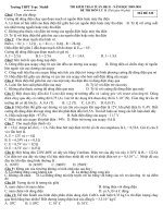 Đề Thi  8 tuần học kì II  lop 11 Mã đề 349