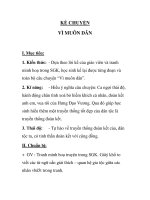 KỂ CHUYỆN VÌ MUÔN DÂN pptx