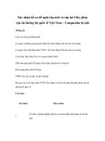 Xác nhận hồ sơ đề nghị cấp mới và cấp lại Giấy phép vận tải đường bộ quốc tế Việt Nam – Campuchia bị mất pdf