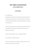 LUYỆN ĐỌC ANH NGỮ QUA CÁC TÁC PHẨM VĂN HỌC-THE THREE MUSKERTEERS ALEXANDRE DUMAS CHAPTER 40 docx