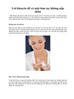 Lời khuyên để có một bàn tay không nếp nhăn doc