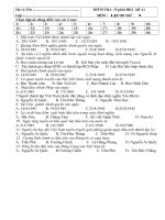 kiểm tra trắc nghiệm HK 2-09