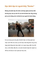 Học lãnh đạo từ người thầy 