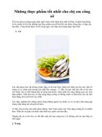 Những thực phẩm tốt nhất cho chị em công sở doc