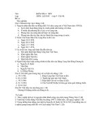 Đề Kiểm Tra 1 Tiết Sử 9