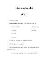 Lâm sàng lao phổi (Kỳ 1) ppt