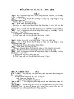 đề kiểm tra vật lý 8 - HKII