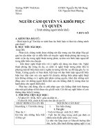 GIAO AN MAU: NGUOI CAM QUYEN VA KHOI PHUC UY QUYEN