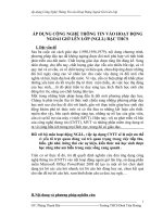 Sáng kiến KN Ứng dụng CNTT vào HDDNGLL