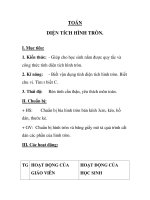 TOÁN DIỆN TÍCH HÌNH TRÒN doc