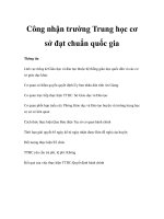 Công nhận trường Trung học cơ sở đạt chuẩn quốc gia ppsx