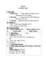 TOÁN LUYỆN TẬP tuần 14 potx