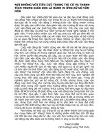 nói không với tiêu cực