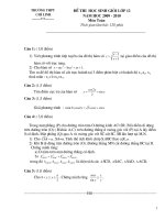 Đề Thi HSG Toán 12 - THPT Chí Linh [2009 - 2010] doc