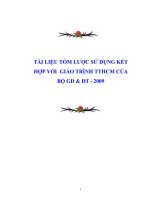 Tài liệu tóm lược sử dụng kết hợp với giáo trình TTHCM của Bộ GD & ĐT - 2009 pps