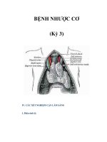 BỆNH NHƯỢC CƠ (Kỳ 3) pdf
