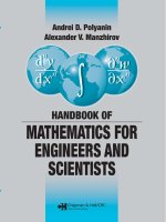 Handbook of mathematics for engineers and scienteists part 1 ppsx
