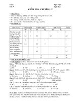 DE KIEM TRA 45 PHUT CHUONG III HINH HOC 9