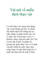 Vài nét về miễn dịch thực vật pptx