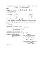 đề thi GHKII môn toán lớp 4