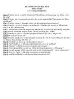 Đề cương ôn tập sinh 8 kì 2