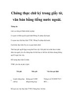 Chứng thực chữ ký trong giấy tờ, văn bản bằng tiếng nước ngoài. pot