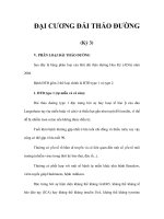 ĐẠI CƯƠNG ĐÁI THÁO ĐƯỜNG (Kỳ 3) doc