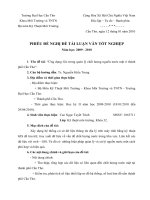 phiếu đề nghị đề tài luận văn tốt nghiệp docx