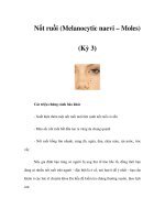 Nốt ruồi (Melanocytic naevi – Moles) (Kỳ 3) potx