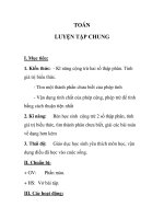 TOÁN LUYỆN TẬP CHUNG tuần 11 docx