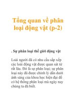 Tổng quan về phân loại động vật (p-2) potx
