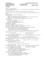 Đề Thi Thử ĐH Môn LÝ - THPT Phan Bội Châu - Nghệ An docx