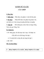 LUYỆN TỪ VÀ CÂU CÂU GHÉP pps