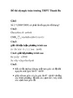 đề thi olympic trường THPT Thanh Ba