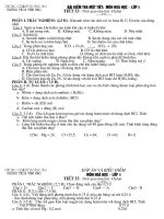 KIỂM TRA HOA 8 LẦN 4 (CỰC HAY)